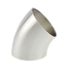 AISI304 Санитарные стандарты ISO/IDF BS-BL2W5 BS JN-FT-20 6002 Короткое колено, приваренное встык, 45° 
